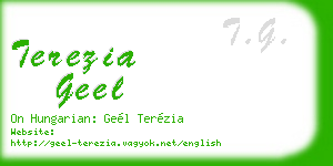 terezia geel business card